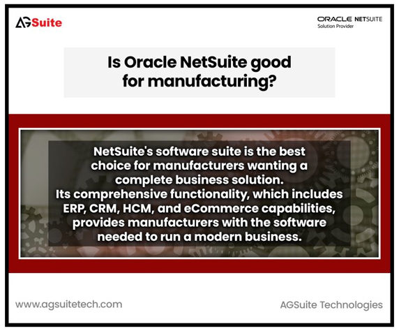Is Oracle NetSuite good for manufacturing