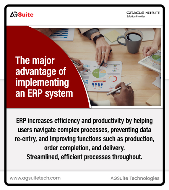 The major advantage of implementing an ERP system