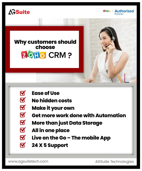 why customers should choose Zoho CRM