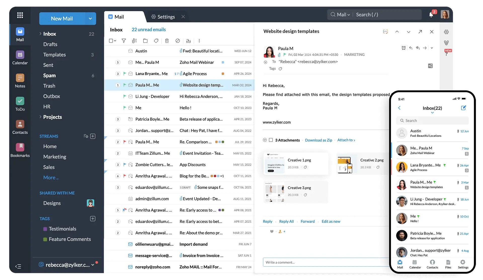 Zoho Mail — Secure Business Email