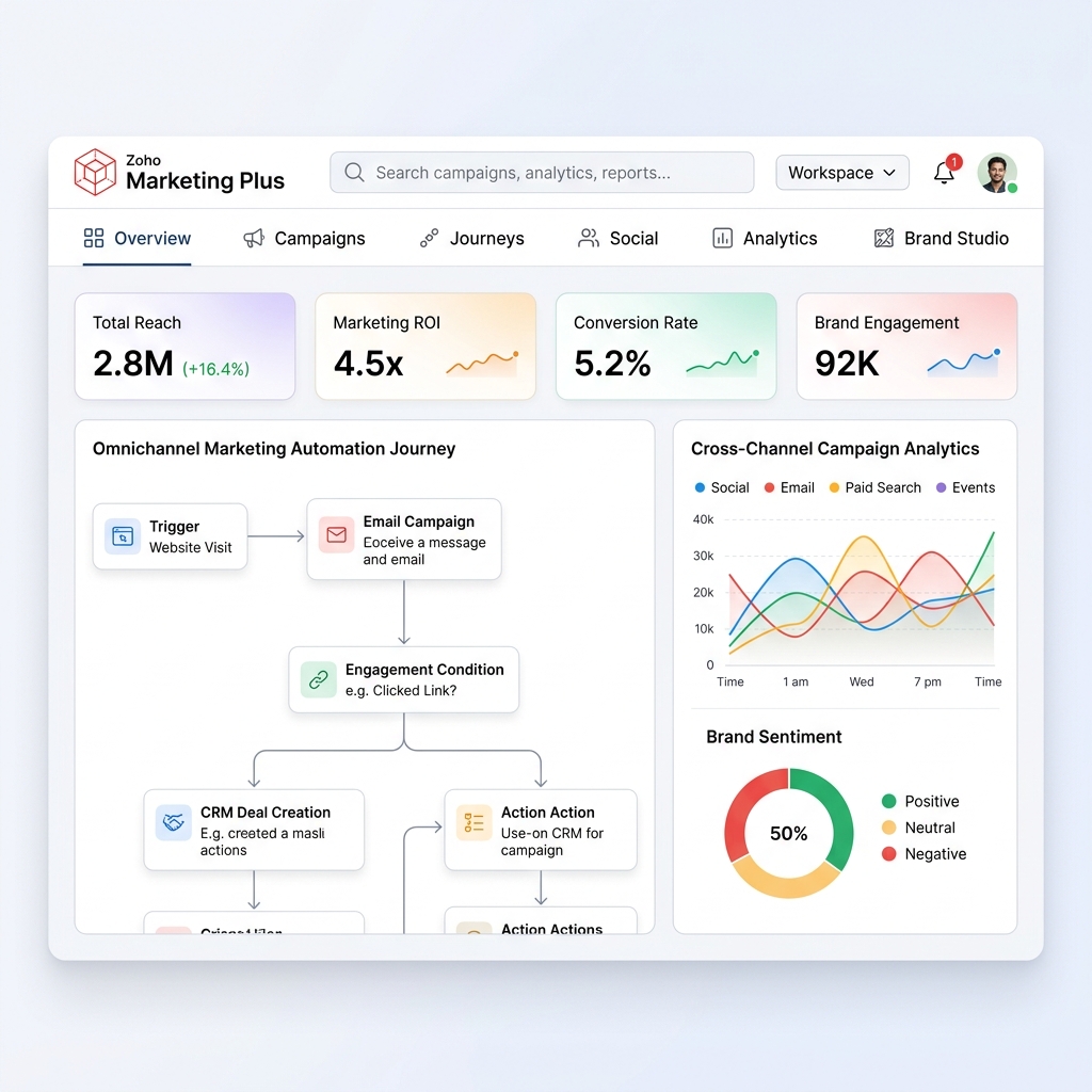Zoho Marketing Plus — Unified Marketing Platform