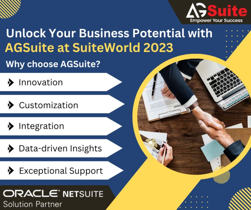 Unlock Your Business Potential with AGSuite at SuiteWorld 2023
