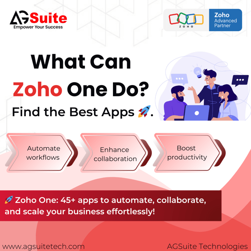 Zoho One | Best Apps | Integrated Apps | AGSuite Technologies
